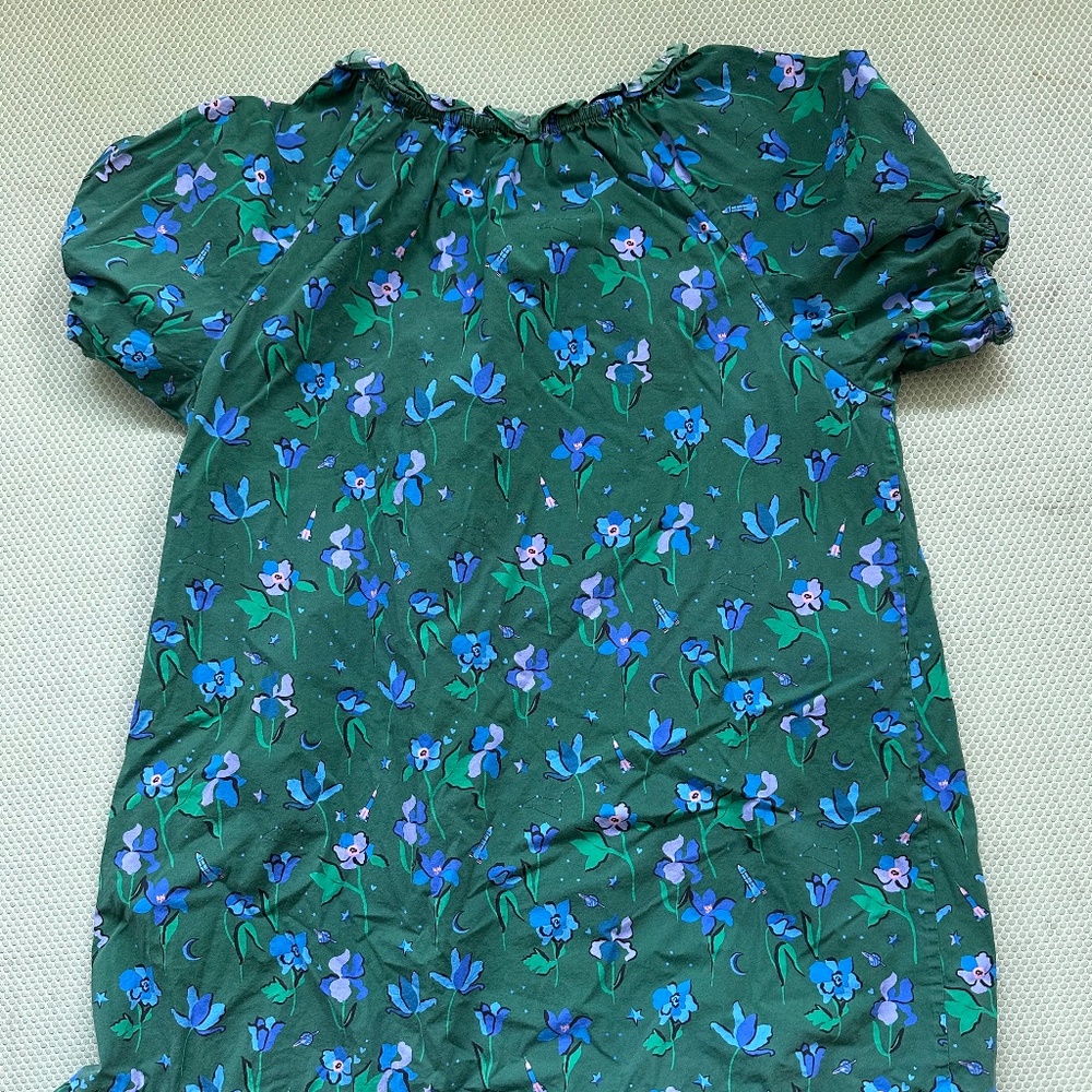 HillHouseHome mini nap dress in green